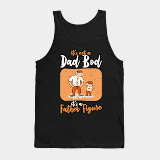 Dad Bod | White And Orange Text Funny Dad Tank Top